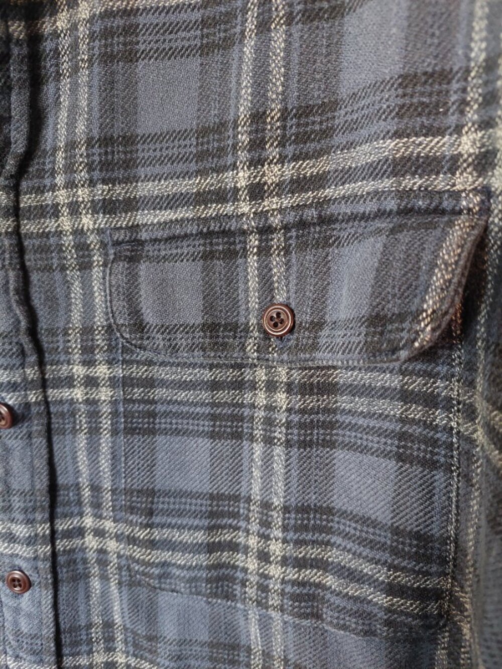 Gap Men's M Flannel Shirt 100% Cotton Grey - Picture 3 of 6